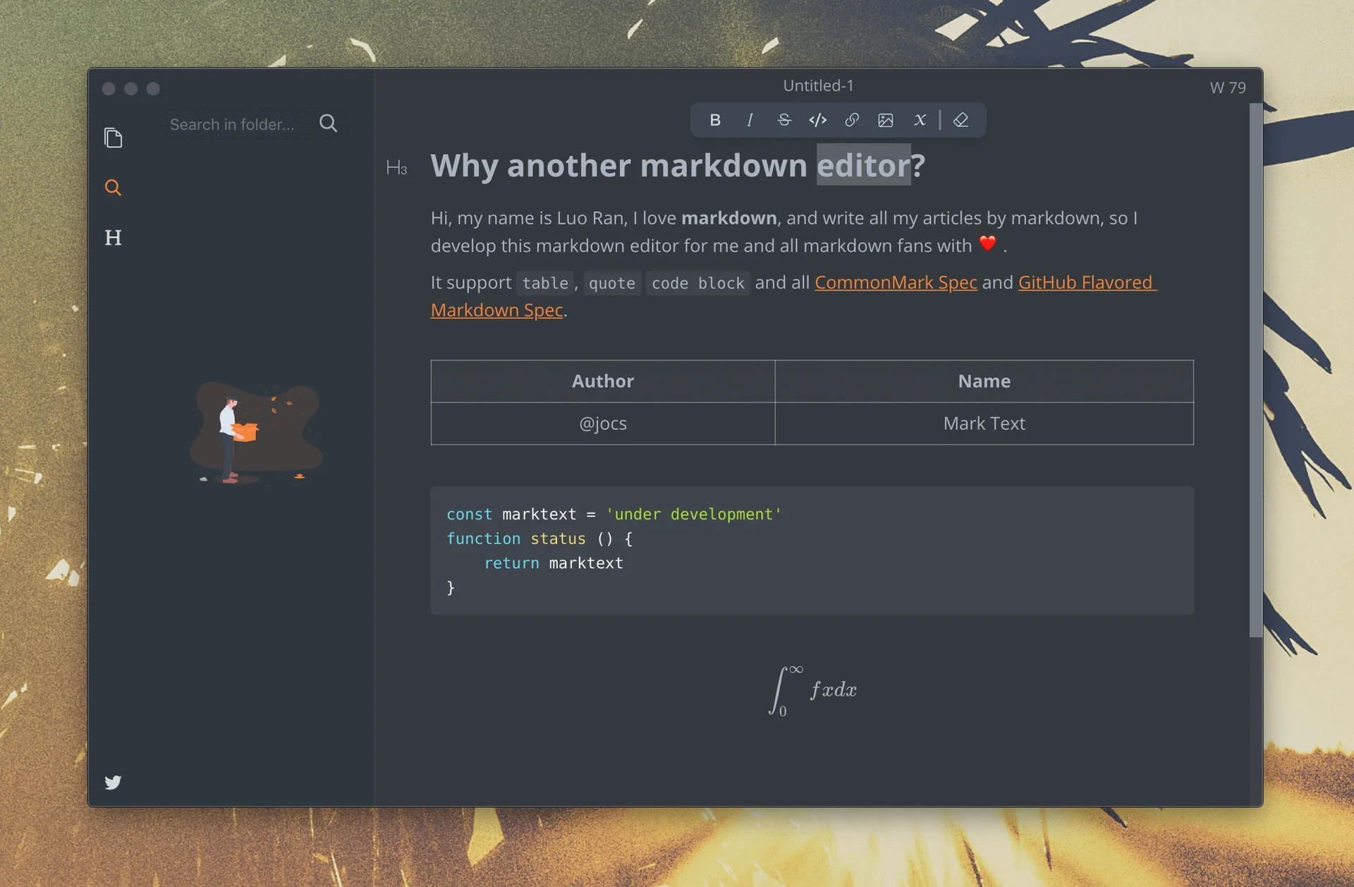 marktext 截图