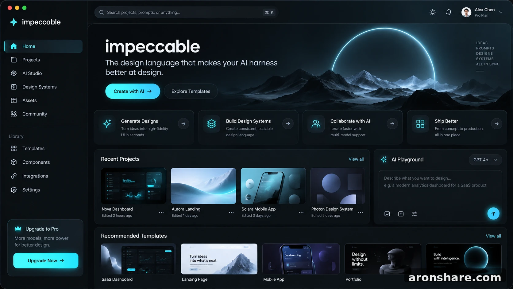 impeccable The design language that makes your AI harness better at 核心功能与操作界面展示